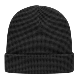 Waffle Knit Cap with Cuff