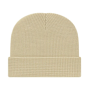 Waffle Knit Cap with Cuff