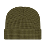 Waffle Knit Cap with Cuff